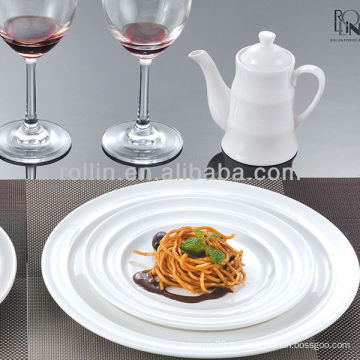 Servicio chino de comida china de porcelana, placas de cargador al por mayor